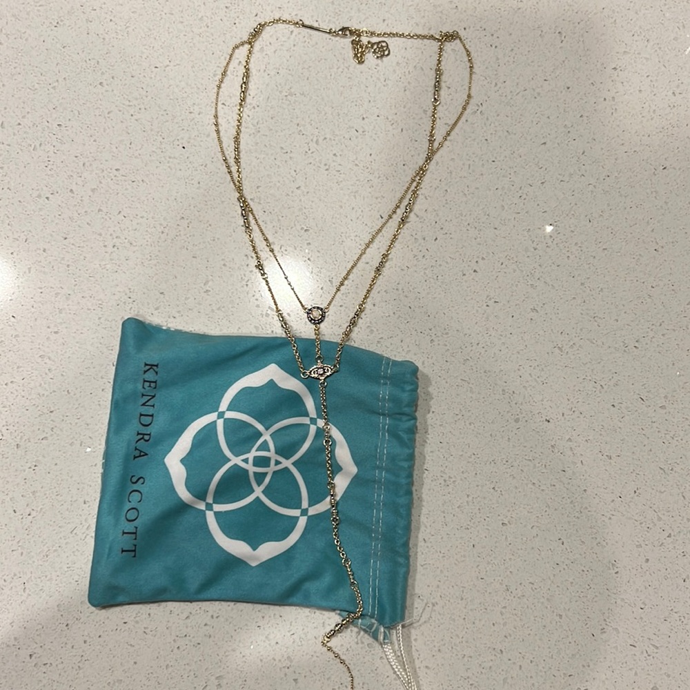 Gold Kendra Scott Evil Eye Necklace